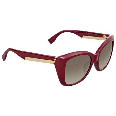 fendi burgundy sunglasses|fendi sunglasses women's.